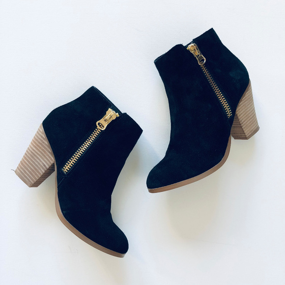 ALDO Shoes - Aldo Black Suede Heeled Booties